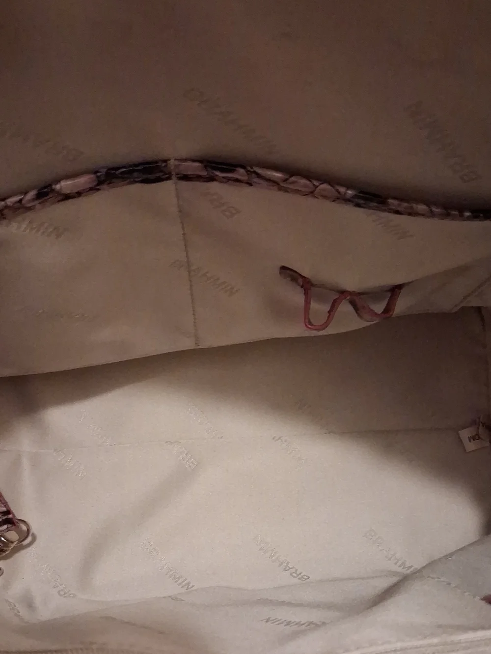 Brahmin duxbury ruby prowl solid Leather Satchel.rare colorway.